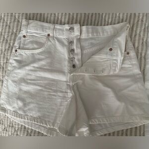 We The Free White Jean Shorts